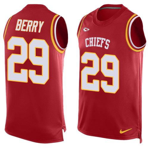 Nike Chiefs #29 Eric Berry Red Team Color Men's Stitched NFL Limited Tank Top Jersey - Click Image to Close